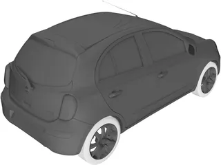 Nissan Micra (2010) 3D Model