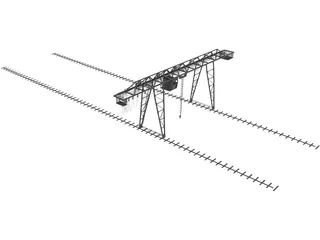 Metal Crane 3D Model