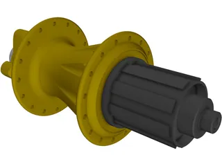 MTB Rear Freehub 3D Model