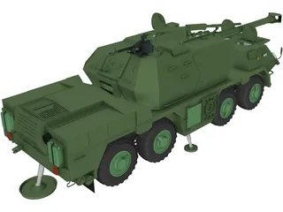 ShKH vz.2000 Dana 155mm 3D Model