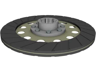 Clutch Friction Disc 3D Model