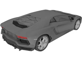 Lamborghini Aventador LP700-4 (2012) 3D Model