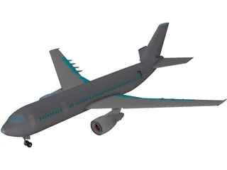 Airbus A300 3D Model