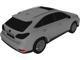 Lexus RX450h (2011) 3D Model