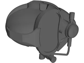 Diving Helmet 3D Model