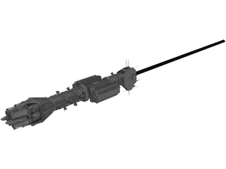 Babylon 5 Omega Class Destroyer 3D Model