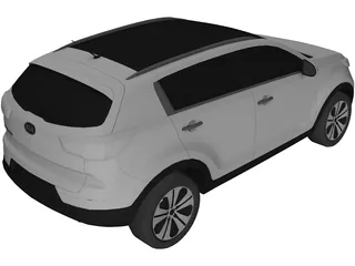 Kia Sportage (2010) 3D Model