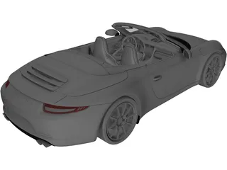 Porsche 911 (991) Carrera S Cabriolet (2012) 3D Model