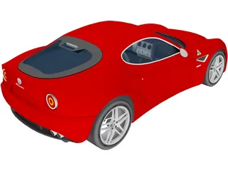 Alfa Romeo 8C Competizione 3D Model