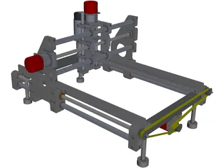 CNC Router Machine 3D Model