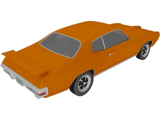 Pontiac GTO (1970) 3D Model