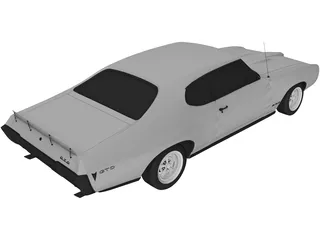 Pontiac GTO (1968) 3D Model