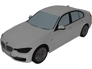 BMW 3-Series F30 335i (2012) 3D Model