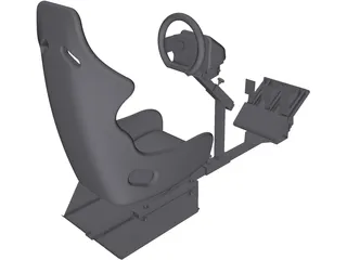 Gamer Race Seat 3D Model