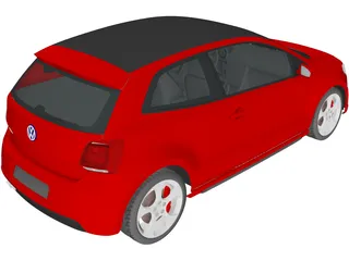 Volkswagen Polo GTi (2011) 3D Model