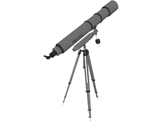 Potable Telescope T430 3D Model