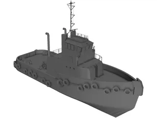 Sydney Tug Boat 3D Model