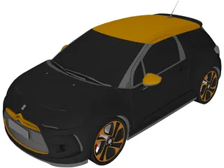 Citroen DS3 (2011) 3D Model