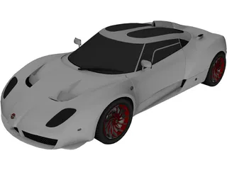 Spyker C12 Zagato 3D Model