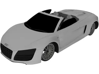 Audi R8 5.2 FSI Spider 3D Model