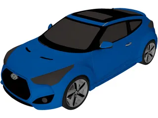 Hyundai Veloster (2012) 3D Model