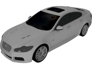 Jaguar XFR (2009) 3D Model