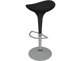 High Barstool 3D Model