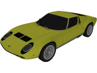 Lamborghini Miura P400 3D Model