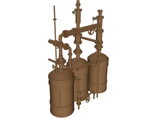 Fluid Transfer System 3D Model