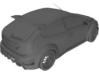 Ford Focus RS (2009) 3D Model