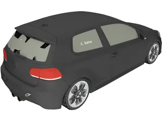 Volkswagen Golf VI GTR 3D Model