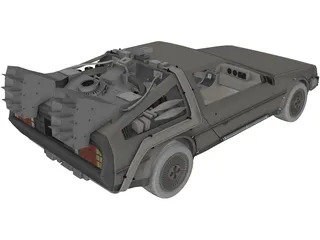 DMC DeLorean (1980) 3D Model