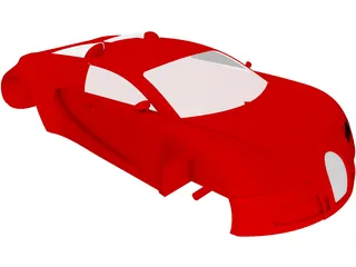 Bugatti Veyron Body 3D Model