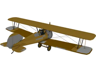 Biplane 3D Model