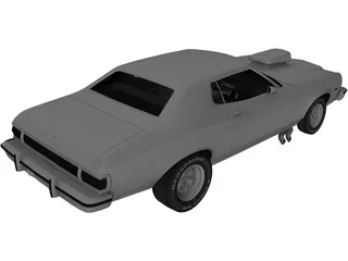 Ford Gran Torino (1973) 3D Model