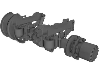 Truck Axle 3D Model