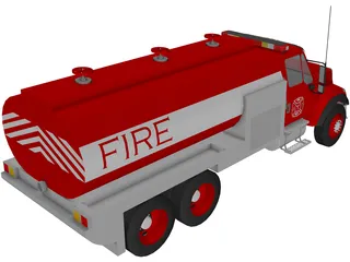 Fire Department Tanker 3D Model