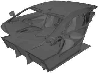 Aston Martin One-77 Interior 3D Model