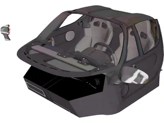 Ferrari Enzo Interior 3D Model