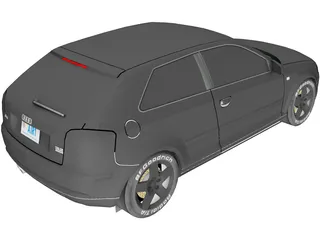 Audi A3 3.2 Quattro (2005) 3D Model