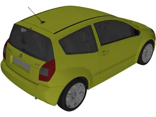 Citroen C2 3D Model