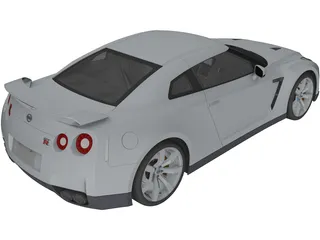 Nissan GT-R (2008) 3D Model