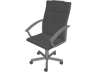 Leather Office Chair 3D Model