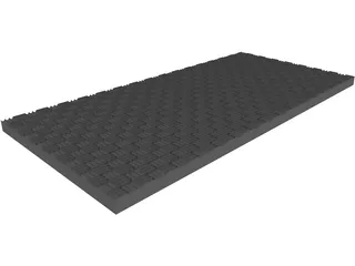 Foam Acoustic Panel 3D Model