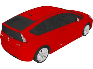 Citroen C4 VTS Coupe (2009) 3D Model