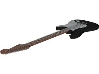 Fender Stratocaster Guitar 3D Model