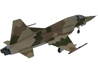 Northrop F-5E Tiger II 3D Model