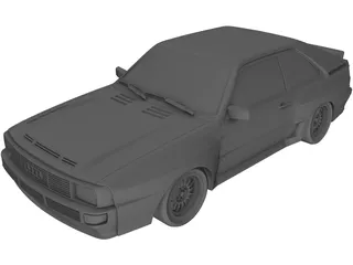 Audi Quattro (1983) 3D Model