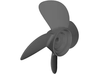 Propeller 4 Blade 3D Model