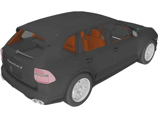 Porsche Cayenne Turbo S (2009) 3D Model